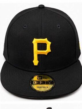 NWT New Era Pittsburgh Pirates 9FIFTY Snapback Hat Black Gold OSFM